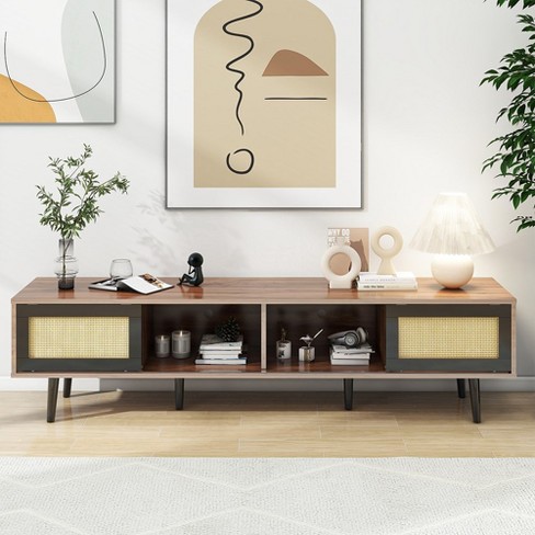 Mid century modern tv stand target on sale