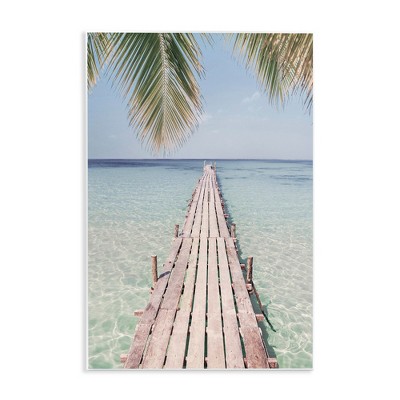 Stupell Industries Tropical Dock on Beach, 10" x 15"