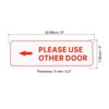 Unique Bargains Self-Adhesive Decor Business Please Use Other Door Left Arrow Sign - 2 of 4