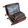 Gulches 4-Piece Black Lightweight Luggage Set (14", 20", 24", 28") - Expandable Suitcases with Durable PP Material & TSA Lock - 4 of 4
