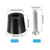 Unique Bargains Rubber Non Slip Shock Absorption Durable Furniture Pads Black - 2 of 4