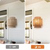 Parrot Uncle 10'' Farmhouse Rope Wall Sconce, Beige Rustic Nautical Light Fixture for Bedroom or Living Room - 4 of 4