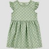 Carter's Just One You®️ Baby Girls' Geo Dress with Hat Set - Green - 2 of 4