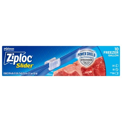 Ziploc Slider Gallon Freezer Bags - 10ct