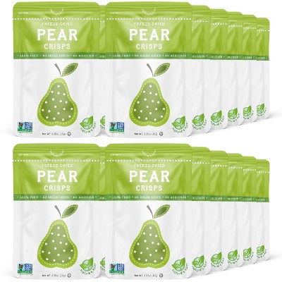 Nature's Turn Freeze-Dried Fruit Snacks - Pear Crisps -  No Sugar Added, Non GMO, Gluten Free, Nothing Artificial - 10g (.35oz) - 24-PACK