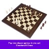Game Gallery Wood Chess & Checkers Set - 2 of 4