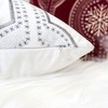 Kumasinova 20" Square Holiday Embroidered Throw Pillows,Velvet Festive Couch Pillows with Snowflake/Geometric Embroidery,Decorative Pillows for Bed - 4 of 4