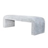 Jofran,Sophia Modern Luxury Curved Upholstered Waterfall Bench - Large - 3 of 4