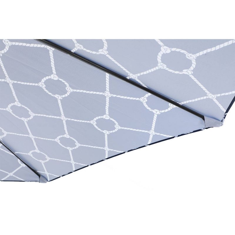 9&#39; x 9&#39; Outdoor Patio Market Umbrella with Tilt Crank Navy - Captiva Designs, 5 of 13
