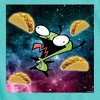 Girls' - Invader ZIM - GIR Loves Tacos in Space Fitted Short Sleeve Graphic T-Shirt - 2 of 4