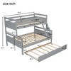 NicBex Twin Over Full Bunk Bed with Safety Guardrail and Trundle,Loft Bed with Ladder and Converts to 2 Beds,Noise Reduced Bunk Beds for Bedroom - 3 of 4