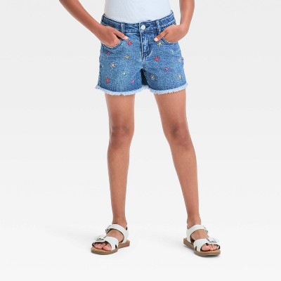 Girls' Mid-Rise Cutoff Jean Shorts - Cat & Jack™