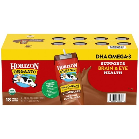 verkorten Mail Versterken Horizon Organic Chocolate Low-fat Milk - 18pk/8 Fl Oz Boxes : Target