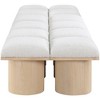 Meridian Furniture,Pavilion Boucle Fabric Bench - 3 of 4
