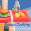 HOMEFUN Play Kitchen Set Kids Cooking Playset - 4 of 4