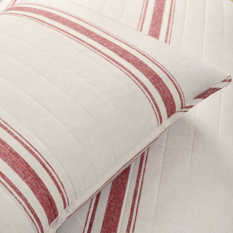 Farmhouse Striped Reversible Quilt Bedding Set - Lush Décor, 6 of 15