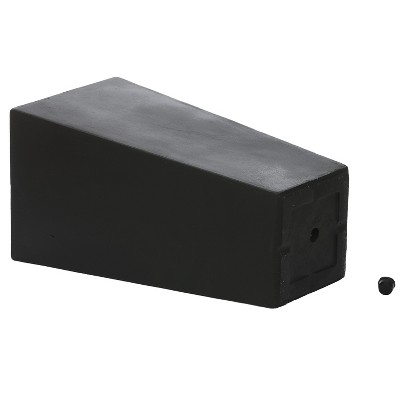 Black Fiberclay 18.5" Tall Tapered Square Planter