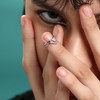SOHI Women's Crystal Silver Party Nail Ring - 3 of 4