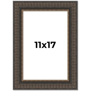 PosterPalooza | Museum Brown Picture Frame - UV Acrylic, Foam Board Backing, Hanging Hardware - 1 of 4
