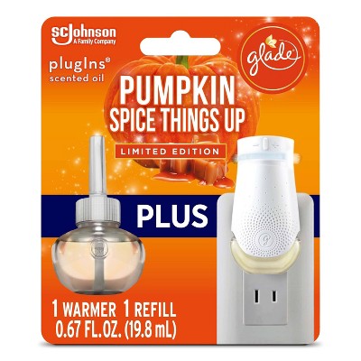 Glade PlugIns Scented Oil Air Freshener Pumpkin Spice Things Up Starter Kit - 0.67oz/1 Warmer