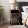 Karl Home | Solid Wood Nightstand With USB - 4 of 4