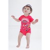 Disney Lion King Mickey Mouse Winnie the Pooh Nightmare Before Christmas Lilo & Stitch Baby Romper and Bucket Sun Hat Newborn to Infant - 2 of 4
