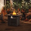 Costway 32'' Square Propane Fire Pit Table for Patio w/Lava Rocks Rain Cover 50,000 BTU - 2 of 4