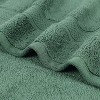 Chevron Zero Twist Cotton Solid and Jacquard Hand Towel Set of 6 by Blue Nile Mills - 4 of 4