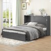 Mjkone Queen Murphy Bed with Mattress,Foldable Space-Saving Cube Cabinet Bed - 3 of 4