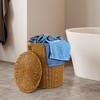 SUGIFT Rattan Laundry Hamper with Liner, Honey-Brown - 4 of 4