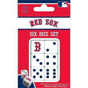 MasterPieces Officially Licensed MLB Boston Red Sox - 6 Piece D6 Gaming Dice Set Ages 6 and Up - 1 of 4