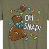 Boys' - Instant Message - Oh Snap Chocolate Bunny Short Sleeve Graphic T-Shirt - 2 of 4