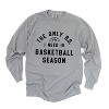 Simply Sage Market Women's Basketball Season BS Long Sleeve Garment Dyed Tee - 2 of 4