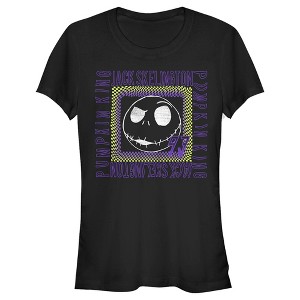 Juniors Womens The Nightmare Before Christmas Jack Skellington Pumpkin King '93 T-Shirt - 1 of 4
