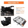 Roof Rack Basket, Heavy-Duty 200LB Capacity Adjustable Cargo Basket, Powder-Coated Steel Rack with Extension for SUV, Truck, Jeep & Off-Road Vehicles - 4 of 4