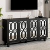 NicBex 4-Door Mirror TV Stand for TVs up to 70 Inches,Modern TV Media Console Table with Adjustable Shelves - 2 of 4