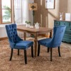NicBex Velvet Dining Chairs Set of 2,Upholstered Armless Kitchen Chairs with Wood Legs Nailhead Trim for Dining Room,Living Room,Kitchen - 2 of 4