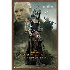 Trends International Star Wars: The Mandalorian Season 2 - Boba Fett Framed Wall Poster Prints - 1 of 4