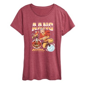 Women's - Avatar: The Last Airbender - Aang Collage Short Sleeve Graphic T-Shirt - 1 of 4