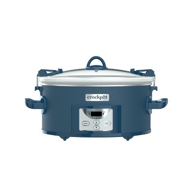 Photo 1 of Crock-Pot 7qt One Touch Cook and Carry Slow Cooker - Blue