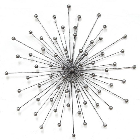 27 98 X 27 98 Silver Burst Wall Decor Silver Stratton Home Decor Target