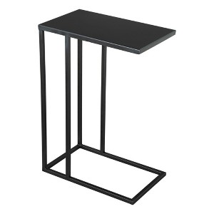HomeRoots 24" Black Iron Abstract End Table - 1 of 4