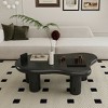 47"/40"W Cloud Shaped Coffee Table for Living Room, Bedroom, Study and Balcony 4Q - ModernLuxe - 2 of 4