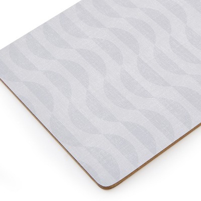 Eclipse Gray Cork-Backed Board Placemats, Set of 4