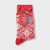 Women's Super Soft Snowflake Cozy Crew Socks - Universal Thread™ - 2 of 3