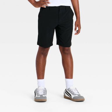 Boys' Performance Uniform Chino Shorts - All in Motion™ Black 4