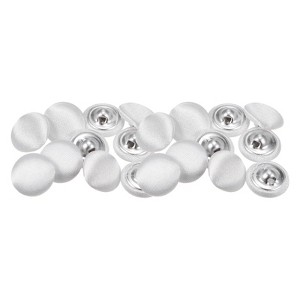 Unique Bargains Cloth Covered Aluminum Sewing Buttons 20 Pcs - 1 of 4
