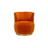 CAVINAS 360° Swivel Barrel Chair,Velvet Accent Armchair with Wrapped Back for Living Room,Bedroom,Waiting Room - 2 of 4