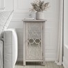 JIONJOY Modern Nightstand with Mirror Door & Storage Shelves– Vintage Tall Side Table for Bedroom, Living Room, or Office - 2 of 4