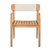 NicBex Farmhouse Outdoor Acacia Wood Dining Chairs Set of 2,Mid-Century Patio Chairs Accent Chairs for Dining Room,Courtyard,Yard - 4 of 4
